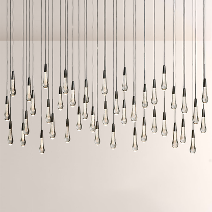 Solitaire Linear Chandelier 37'' 50'' 70'' 87" 120"W