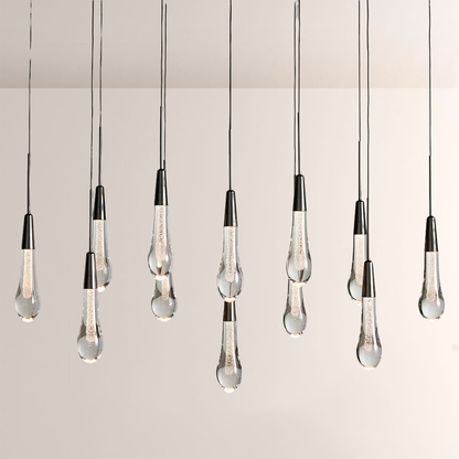 Solitaire Linear Chandelier 37'' 50'' 70'' 87" 120"W