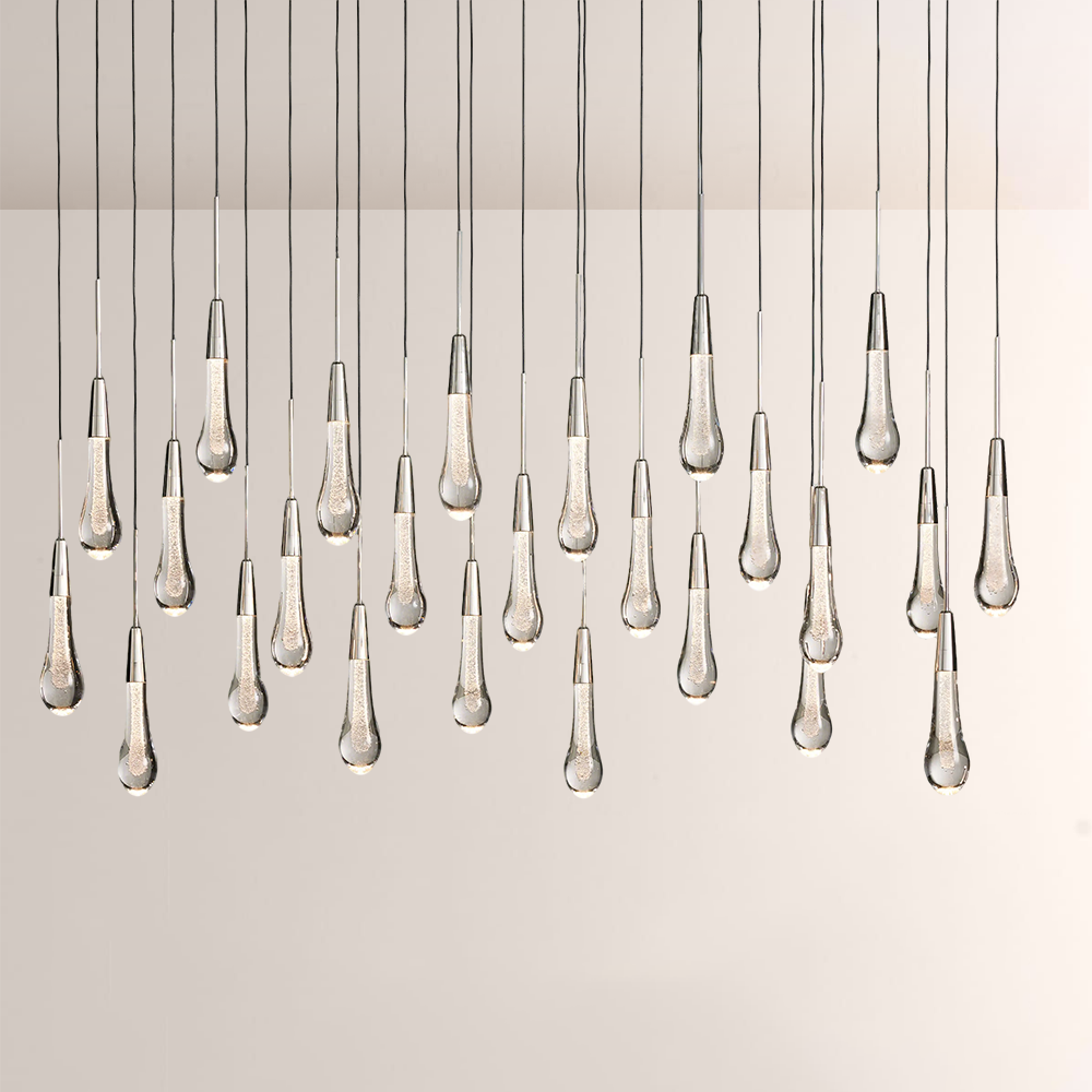 Solitaire Linear Chandelier 37'' 50'' 70'' 87" 120"W