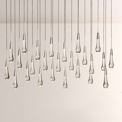 Solitaire Linear Chandelier 37'' 50'' 70'' 87" 120"W