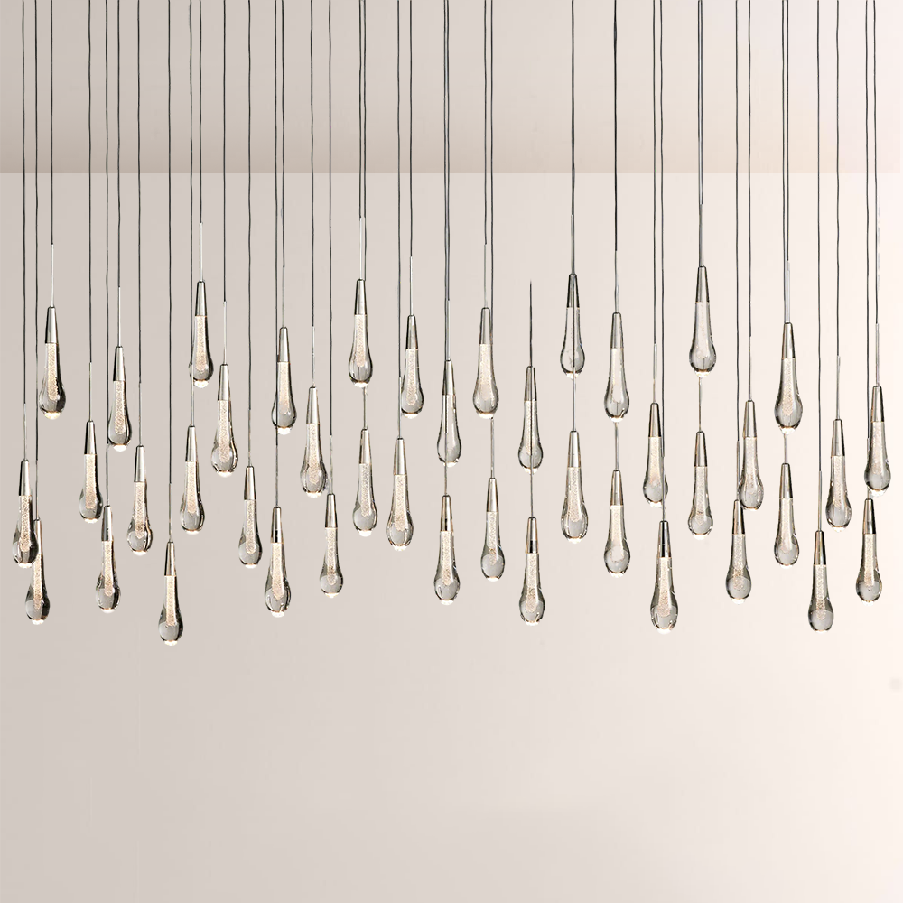 Solitaire Linear Chandelier 37'' 50'' 70'' 87" 120"W