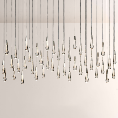 Solitaire Linear Chandelier 37'' 50'' 70'' 87" 120"W