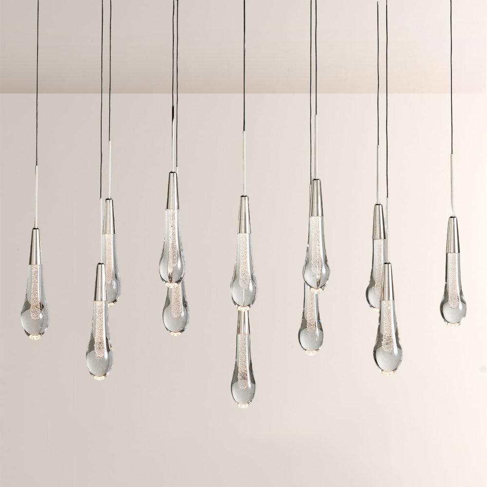 Solitaire Linear Chandelier 37'' 50'' 70'' 87" 120"W