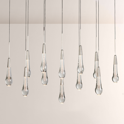 Solitaire Linear Chandelier 37'' 50'' 70'' 87" 120"W