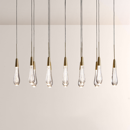 Solitaire Linear Chandelier 37'' 50'' 70'' 87" 120"W