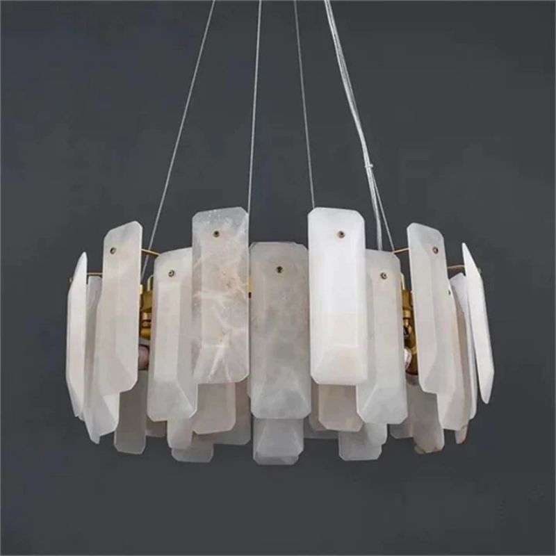 Dien Alabaster Round Chandelier