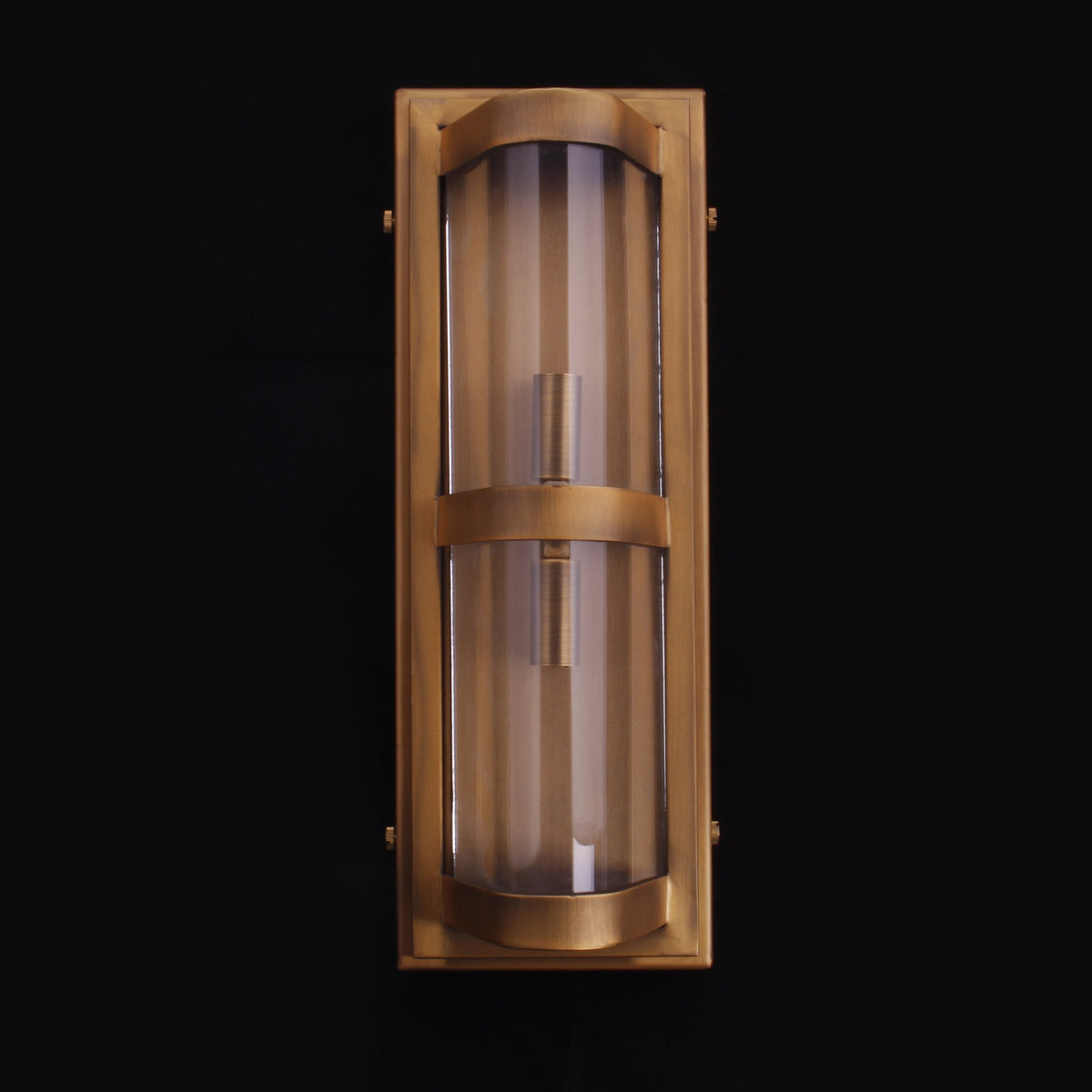 Curved Glass Industrial Sconce - Deco Ranches