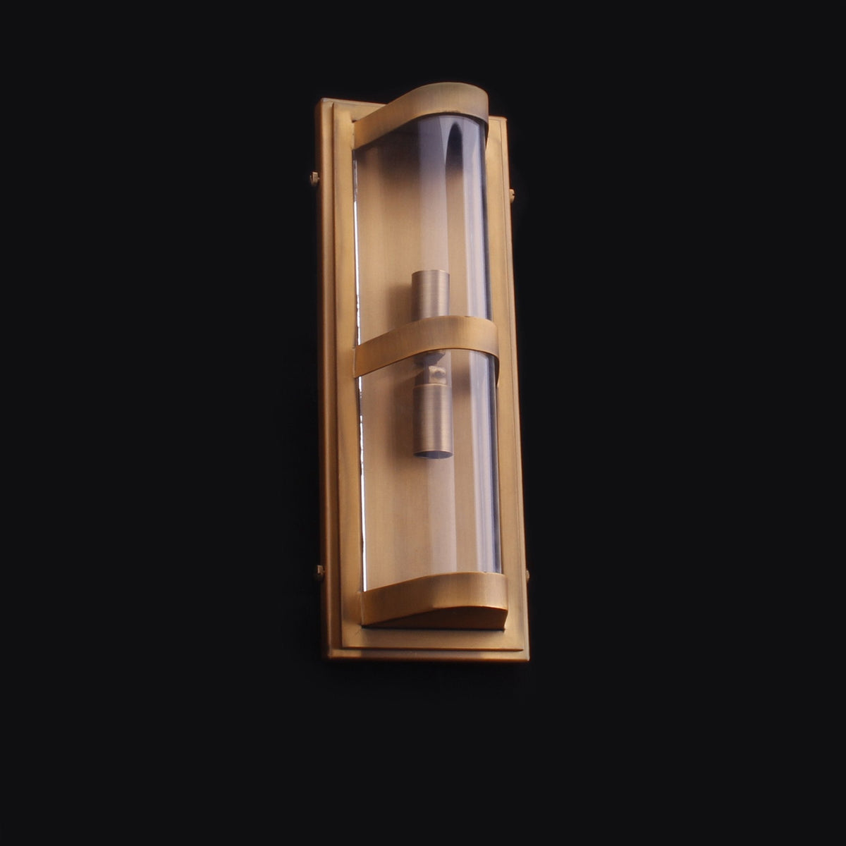 Curved Glass Industrial Sconce - Deco Ranches