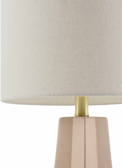Yubileyny Blush Table Lamp Decorative Accent Lighting for Bedroom Living Room Home Decor - Deco Ranches