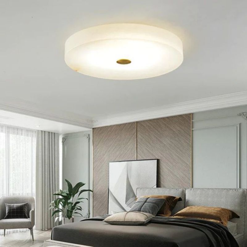 Alabaster Round Led Flushmount 11.8" 15.7" 19.7" - 15.7"Deco Ranches