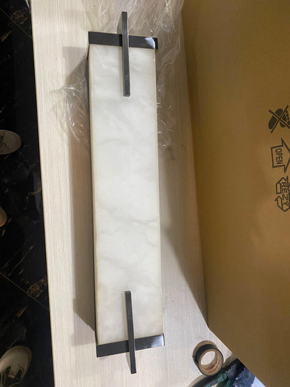 Beckett Alabaster Wall Sconce - ∅ 4.7″ x H 31.5″ Set of 2BronzeDeco Ranches