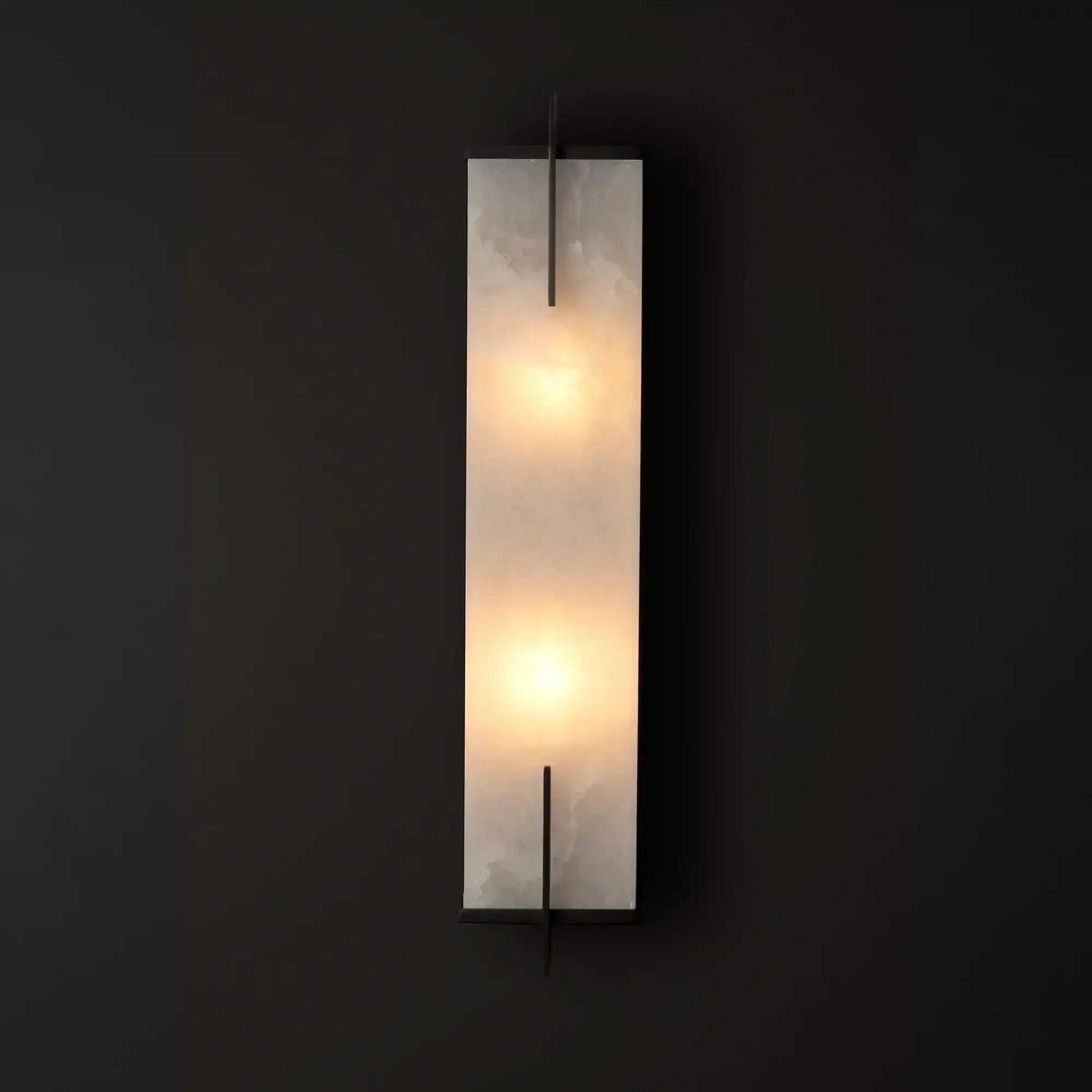 Beckett Alabaster Wall Sconce - ∅ 4.7″ x H 31.5″ / Dia 12cm x H 80cmBrassDeco Ranches