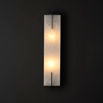 Beckett Alabaster Wall Sconce - ∅ 4.7″ x H 31.5″ / Dia 12cm x H 80cmBrassDeco Ranches