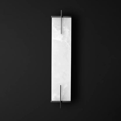 Beckett Alabaster Wall Sconce - ∅ 4.7″ x H 31.5″ / Dia 12cm x H 80cmBrassDeco Ranches