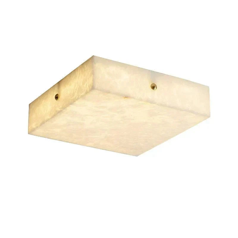 Coral Modern Alabaster Flushmount, Designer Ceiling Light Fixtures - 15.75"LDeco Ranches
