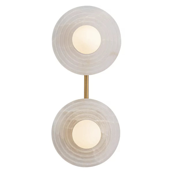 Dahlia Alabaster LED Vanity Light-Deco Ranches-Deco Ranches