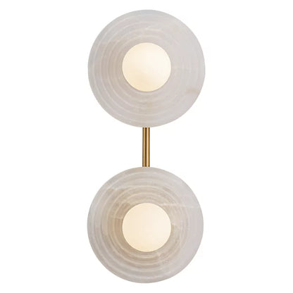 Dahlia Alabaster LED Vanity Light-Deco Ranches-Deco Ranches