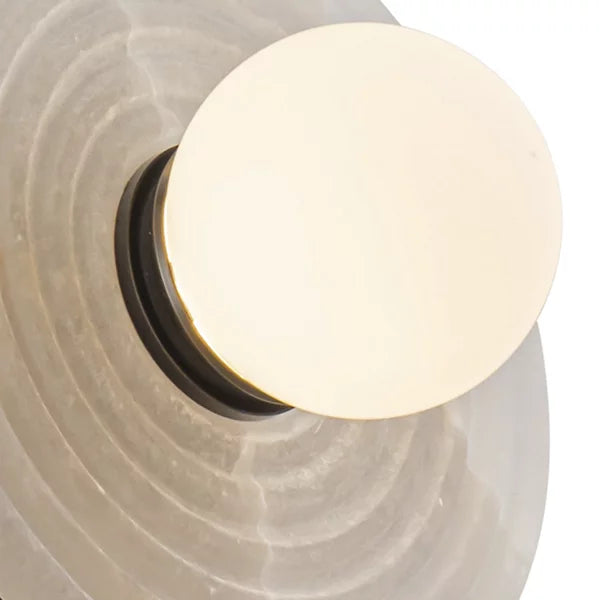 Dahlia Alabaster LED Vanity Light-Deco Ranches-Deco Ranches