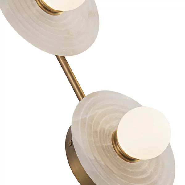 Dahlia Alabaster LED Vanity Light-Deco Ranches-Deco Ranches