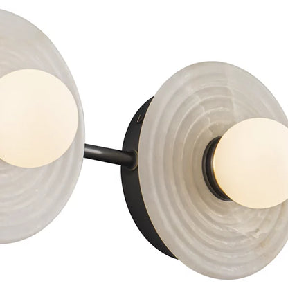 Dahlia Alabaster LED Vanity Light-Deco Ranches-Deco Ranches