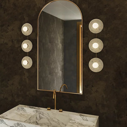 Dahlia Alabaster LED Vanity Light-Deco Ranches-Deco Ranches