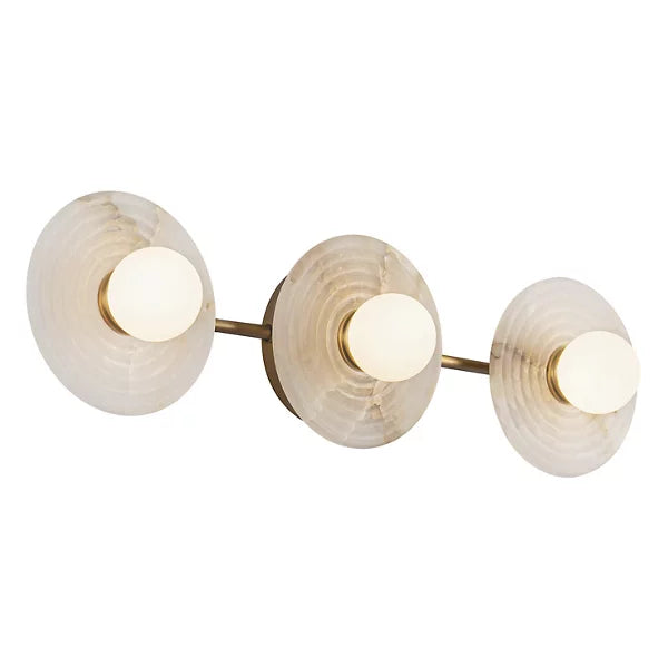 Dahlia Alabaster LED Vanity Light-Deco Ranches-Deco Ranches