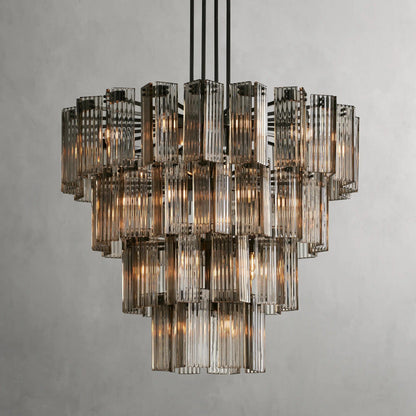 48" / Bronze / Smoke Delsie Round Chandelier 38", 48", 60"