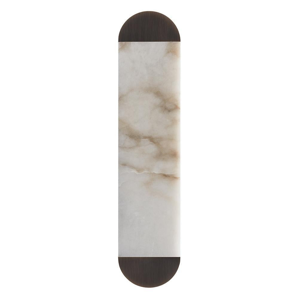 Ghost alabaster wall sconce