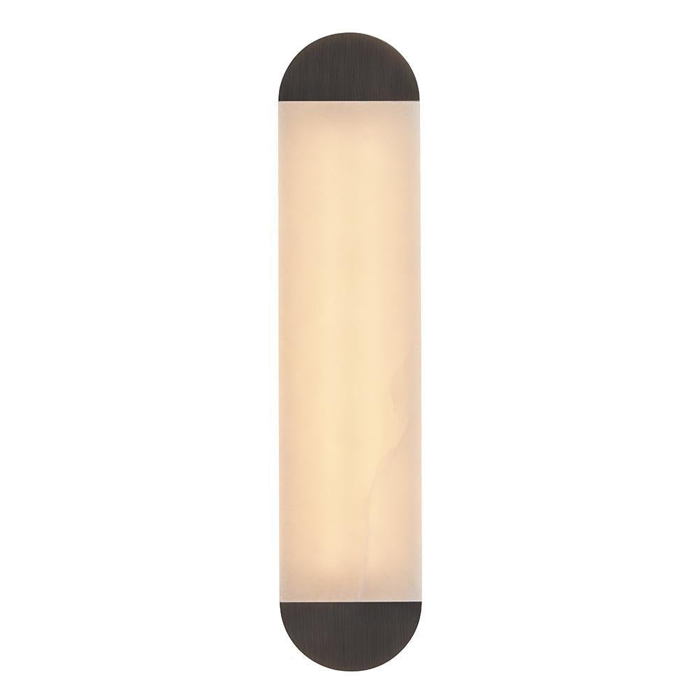 Ghost alabaster wall sconce