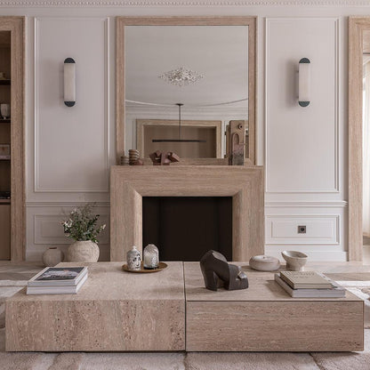 Ghost alabaster wall sconce