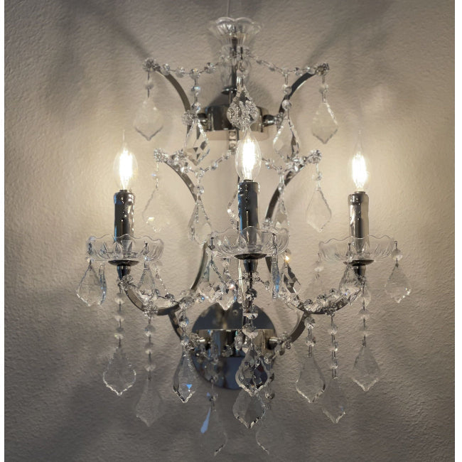 MN Orb Crystal 3L  Sconce - Deco Ranches