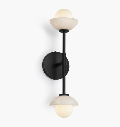 Alabaster Shade Greenwich Linear Wall Sconce