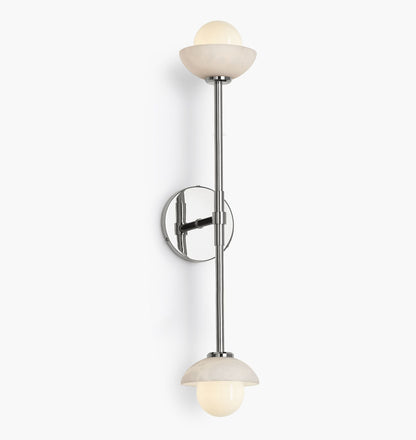 Alabaster Shade Greenwich Linear Wall Sconce