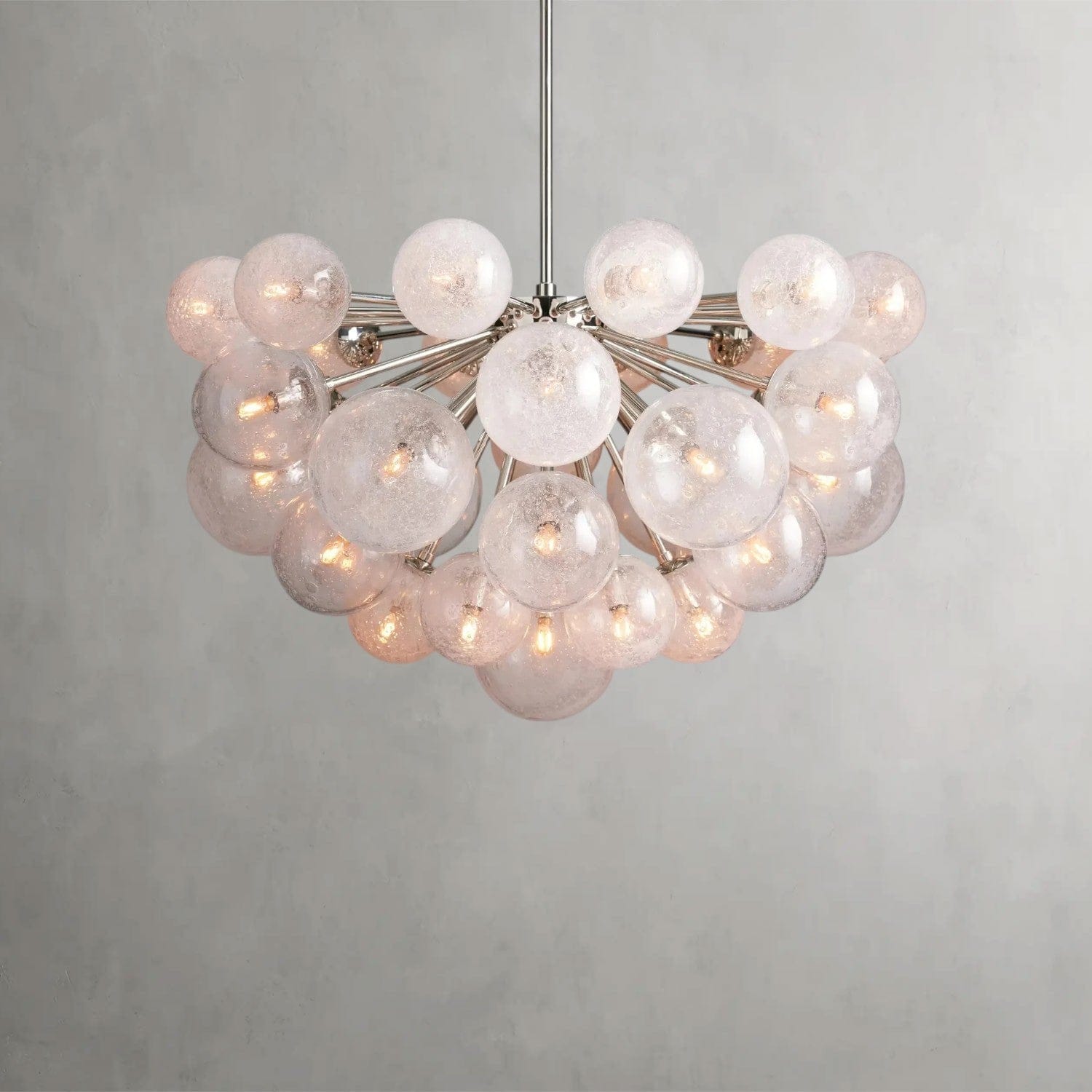 37 Lights / Nickle Mandoza Chandelier 19/ 37 Lights
