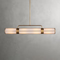 54" / Brass Remming Linear Chandelier 54", 62", 72"