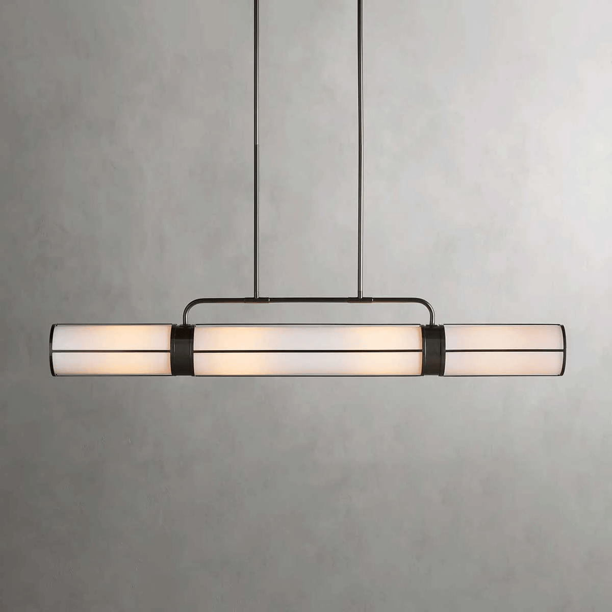 54" / Bronze Remming Linear Chandelier 54", 62", 72"