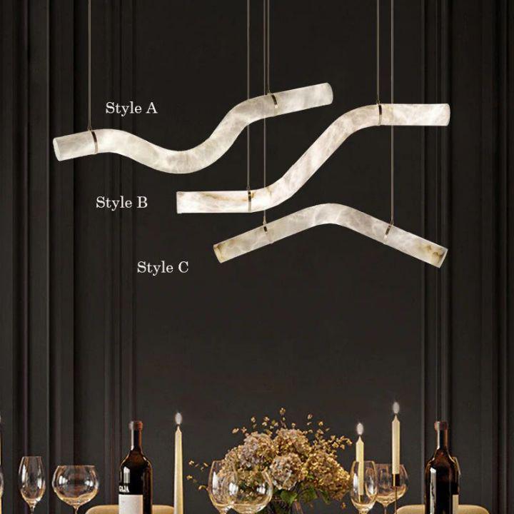Simplicity Alabaster Pendant Lights-Pendant for living room,Pendant for kitchen,Pendant for bathrooms,Pendant for bedrooms,Pendant for foyer,Pendant for stairways,Pendant for dining room-A-L39.4"-Deco Ranches