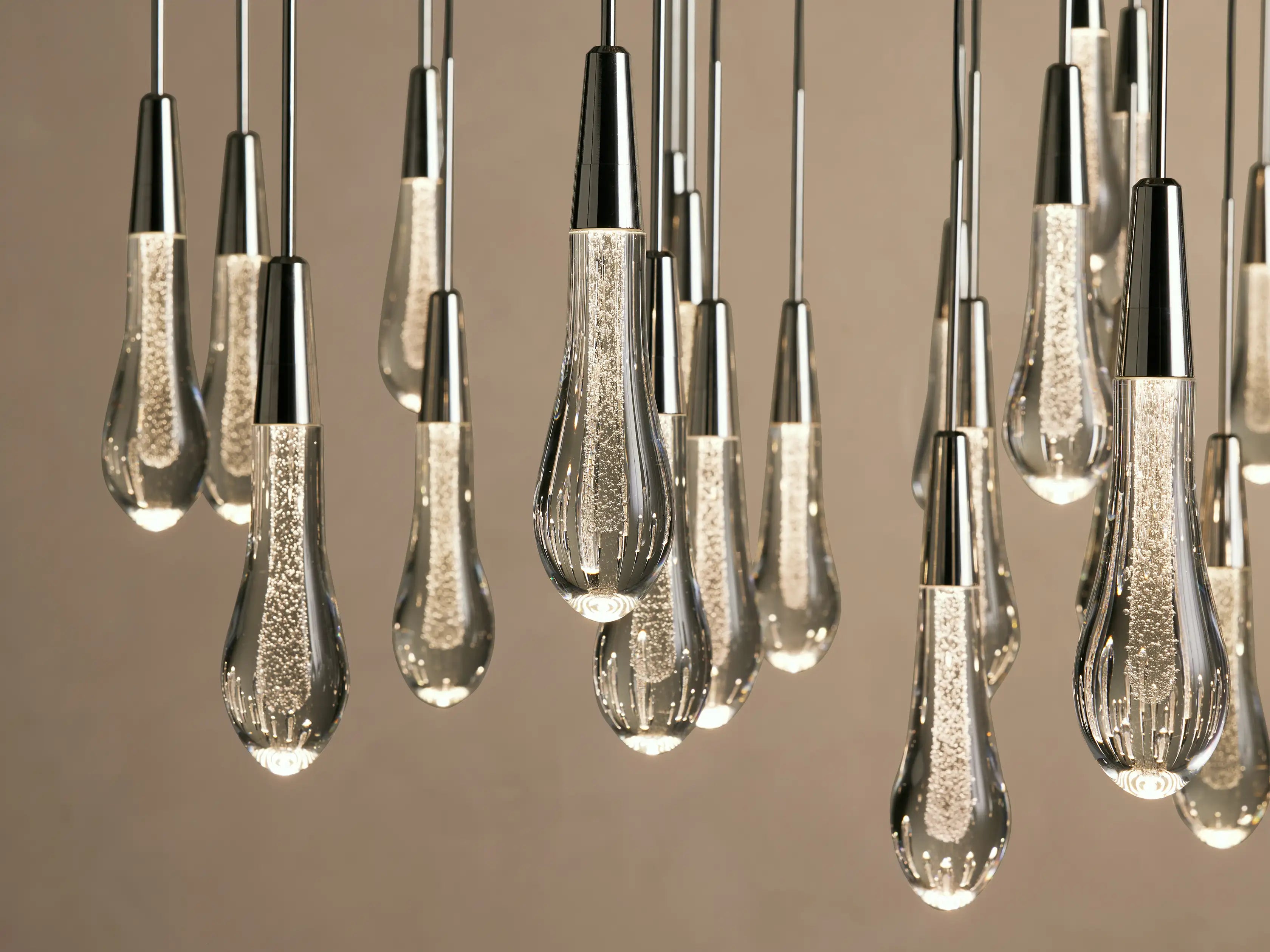 Soltaire Round Chandelier 17", 24", 36", 58"