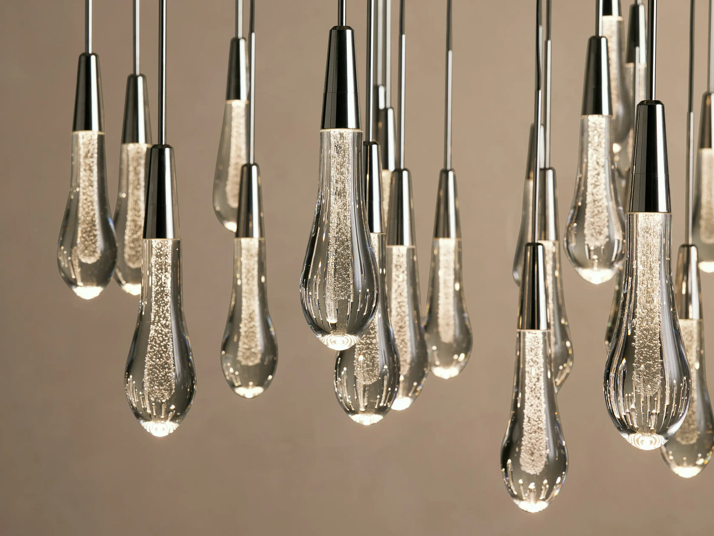 Soltaire Round Chandelier 17", 24", 36", 58"