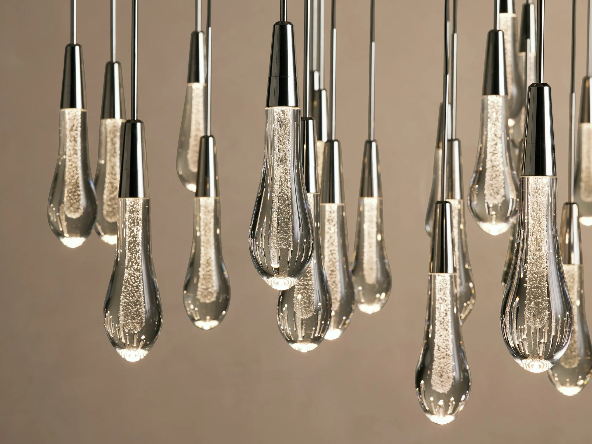 Soltaire Round Chandelier 17", 24", 36", 58"