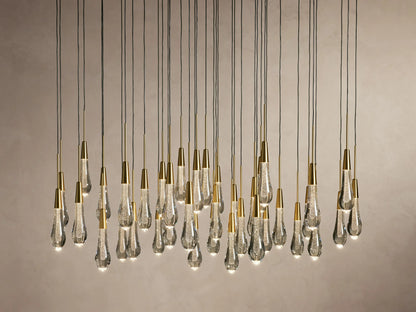 48" / Brass Soltaire Round Chandelier 17", 24", 36", 58"