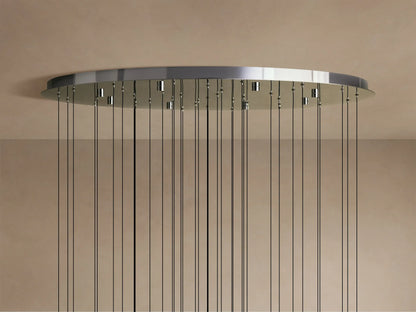 Soltaire Round Chandelier 17", 24", 36", 58"