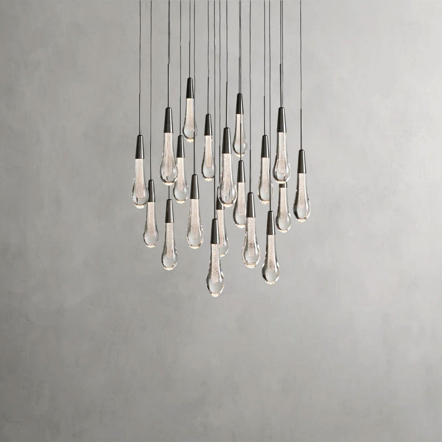 24" / Bronze Soltaire Round Chandelier 17", 24", 36", 58"