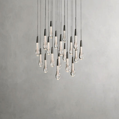 24" / Bronze Soltaire Round Chandelier 17", 24", 36", 58"