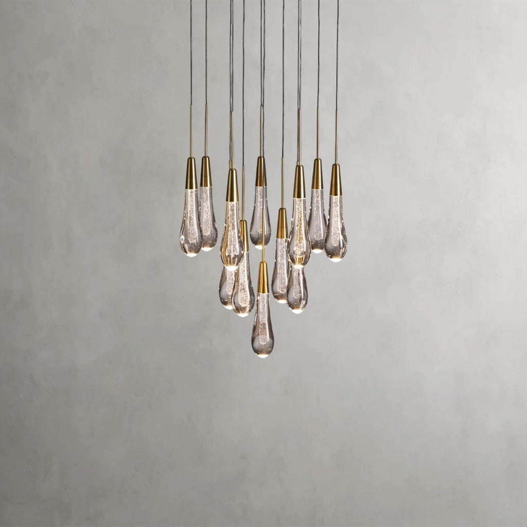 17" / Brass Soltaire Round Chandelier 17", 24", 36", 58"