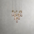 17" / Brass Soltaire Round Chandelier 17", 24", 36", 58"