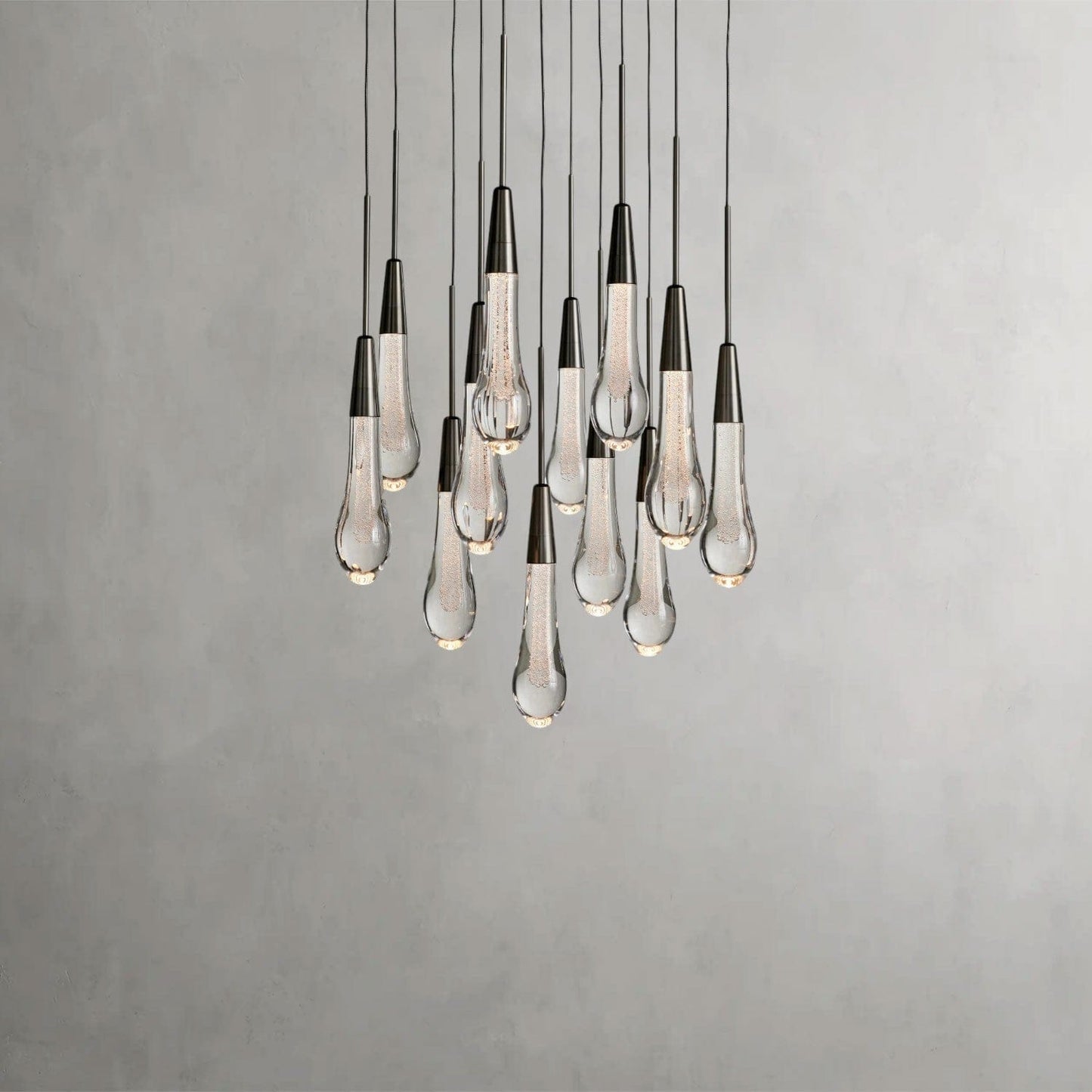 17" / Bronze Soltaire Round Chandelier 17", 24", 36", 58"