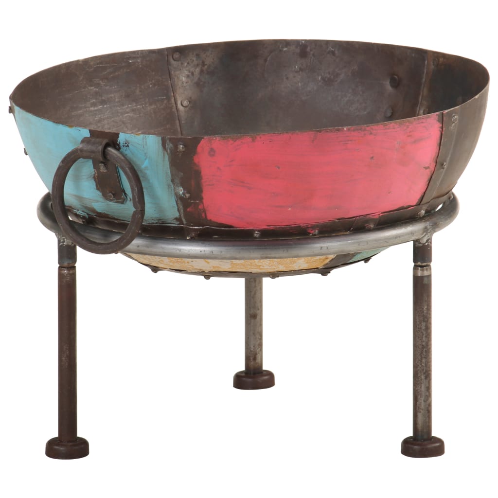 vidaXL Outdoor Iron Fire Pit Fire Bowl for Camping Picnic Garden Patio Rustic Fireplace - Deco Ranches