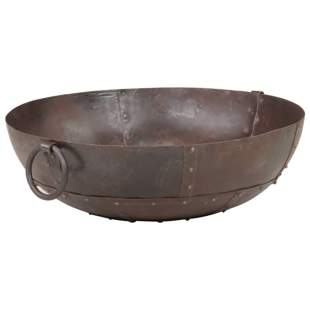 vidaXL Outdoor Iron Fire Pit Fire Bowl for Camping Picnic Garden Patio Rustic Fireplace - Deco Ranches