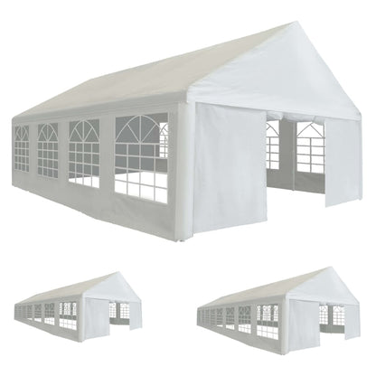 vidaXL Party Tent Outdoor Canopy Gazebo Marquee White for Patio Garden Events and Backyard Shade - Deco Ranches